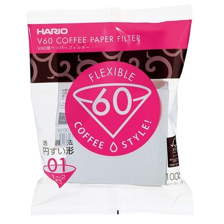 Filtry hario V60-01 białe do drippera