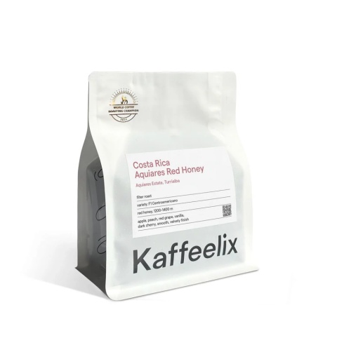 Kaffeelix - Kostaryka, Aquiares Red Honey - red honey - 250g