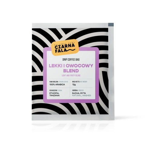 Czarna Fala - Kawa Lekki i Owocowy Blend, (drip bag 12g)