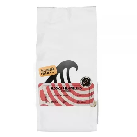 Czarna Fala - Kawa Słodki i Pełny Blend, Przelew - 1kg