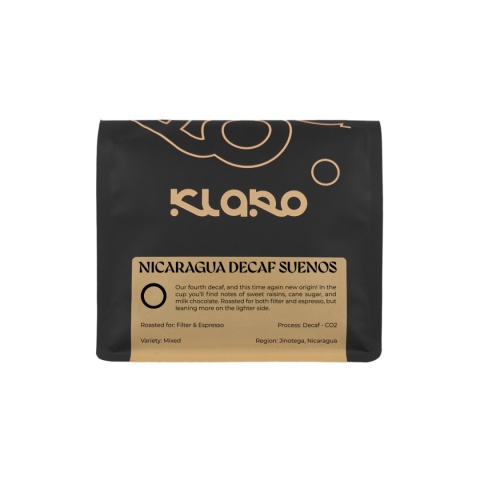 Klaro Coffee - Nikaragua, Decaf (bezkofeinowa) - 250g