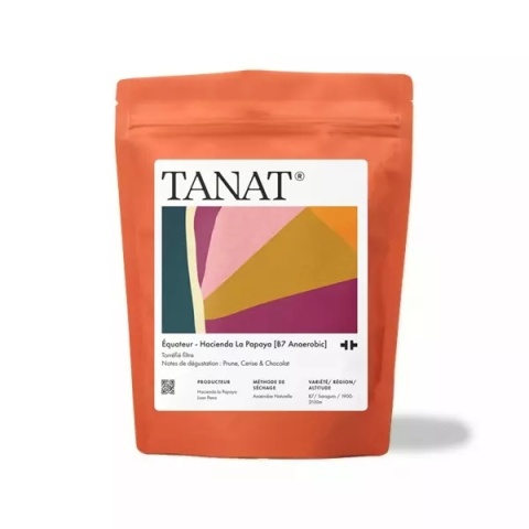 TANAT Coffee - Ekwador Hacienda La Papaya, B7, Anaerobic - 200g