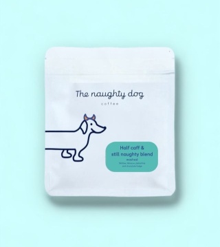The Naughty Dog - Half Caff & still naughty, blend Low- caff- 200g