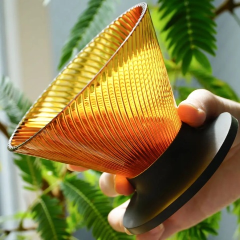 Hario Dripper NEO V60-02 - Amber, Zaparzacz do kawy