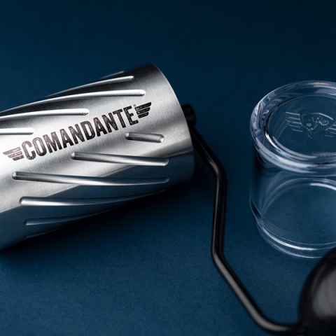 Comandante - C60 Baracuda Brushed Steel - Młynek ręczny